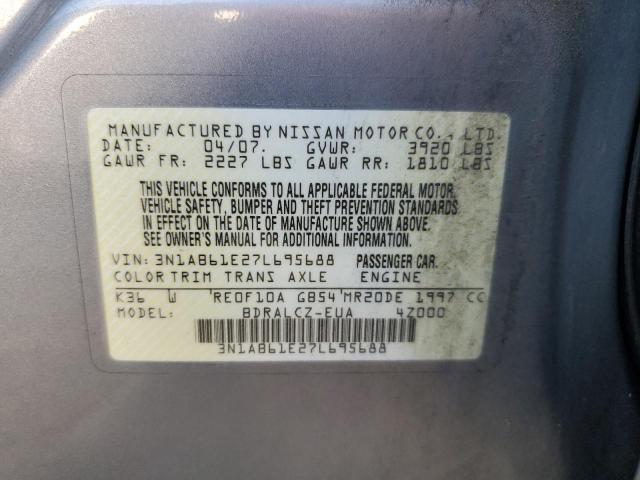 Photo 11 VIN: 3N1AB61E27L695688 - NISSAN SENTRA 2.0 