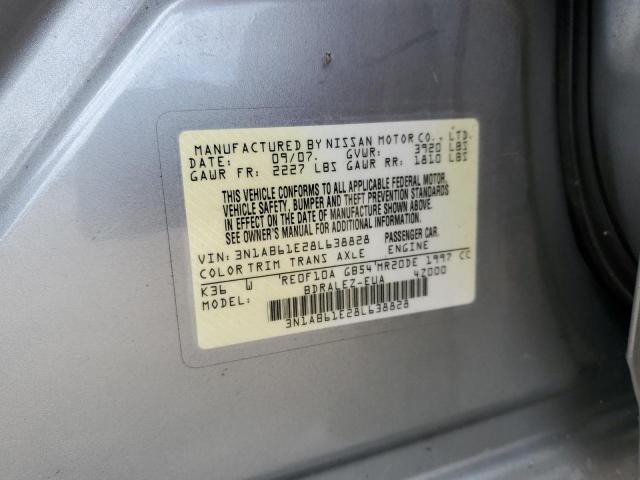 Photo 11 VIN: 3N1AB61E28L638828 - NISSAN SENTRA 