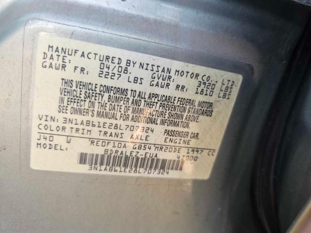 Photo 9 VIN: 3N1AB61E28L707324 - NISSAN SENTRA 2.0 