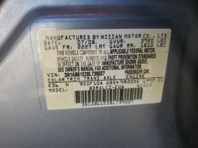 Photo 11 VIN: 3N1AB61E28L739027 - NISSAN SENTRA 