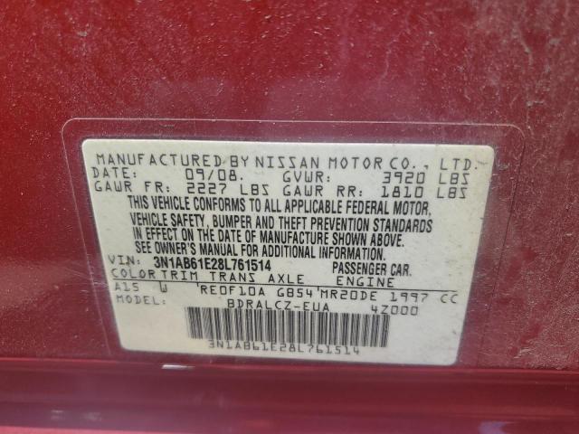 Photo 11 VIN: 3N1AB61E28L761514 - NISSAN SENTRA 2.0 