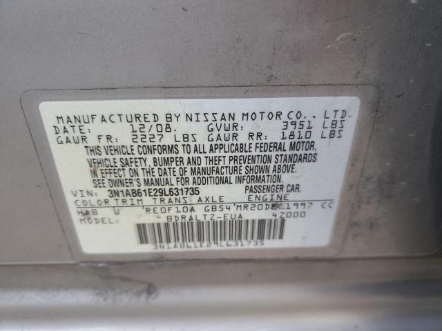 Photo 11 VIN: 3N1AB61E29L631735 - NISSAN SENTRA 2.0 