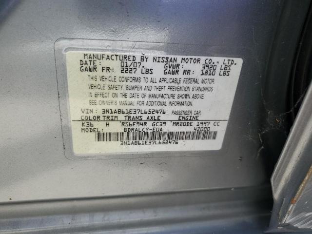 Photo 11 VIN: 3N1AB61E37L652476 - NISSAN SENTRA 