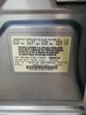 Photo 11 VIN: 3N1AB61E38L670252 - NISSAN SENTRA 2.0 