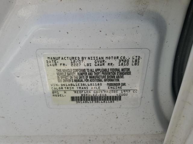 Photo 11 VIN: 3N1AB61E38L681185 - NISSAN SENTRA 