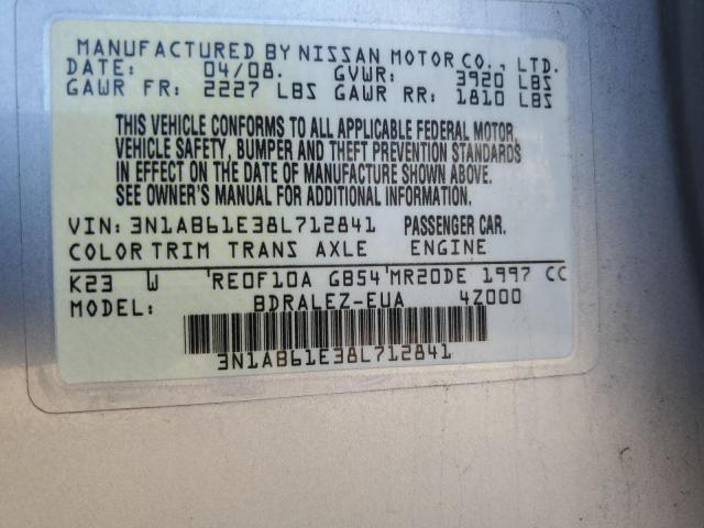 Photo 11 VIN: 3N1AB61E38L712841 - NISSAN SENTRA 