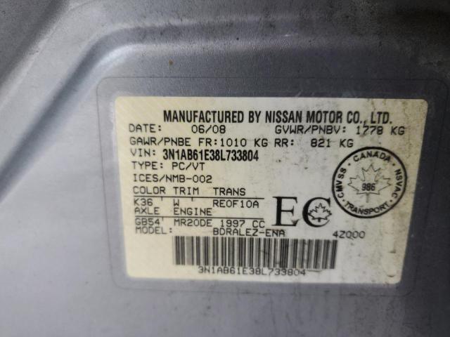 Photo 11 VIN: 3N1AB61E38L733804 - NISSAN SENTRA 