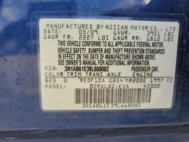 Photo 11 VIN: 3N1AB61E39L668082 - NISSAN SENTRA 