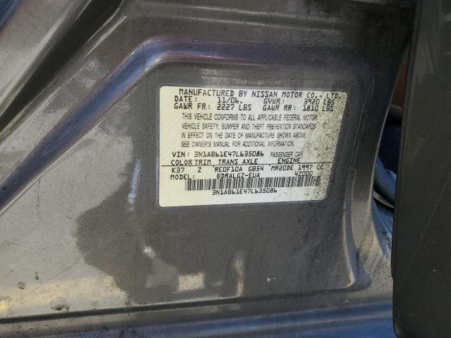 Photo 12 VIN: 3N1AB61E47L635086 - NISSAN SENTRA 