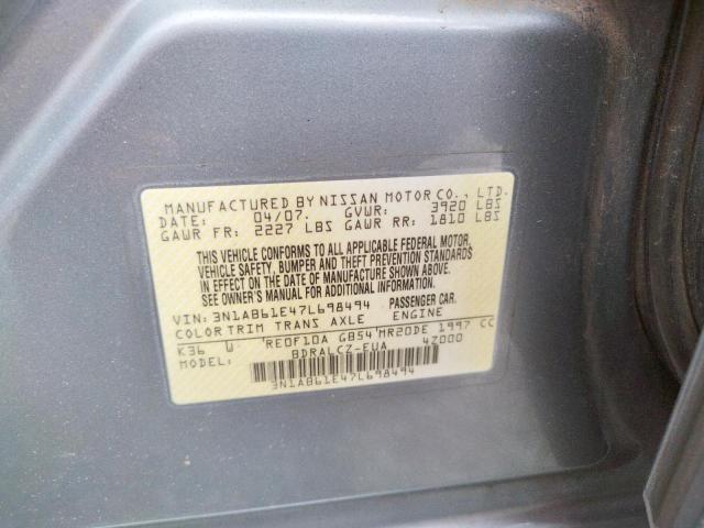 Photo 11 VIN: 3N1AB61E47L698494 - NISSAN SENTRA 