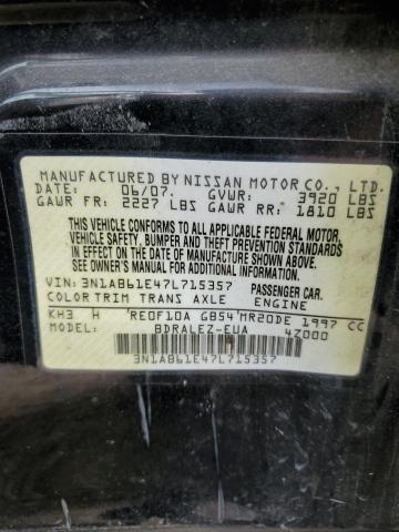 Photo 12 VIN: 3N1AB61E47L715357 - NISSAN SENTRA 2.0 