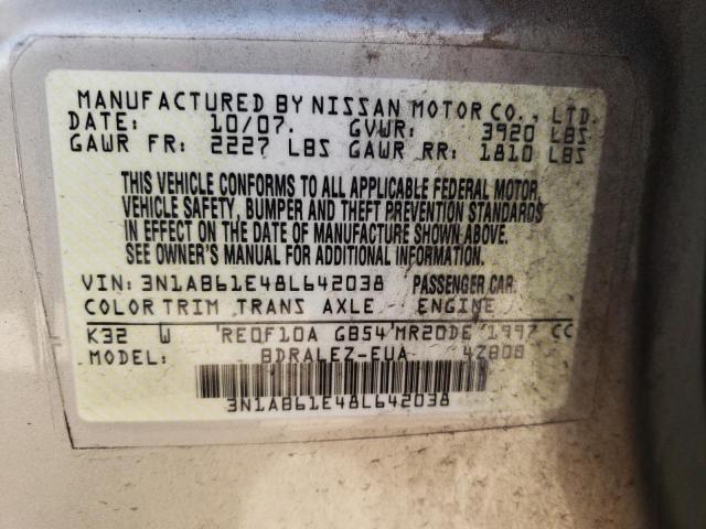 Photo 11 VIN: 3N1AB61E48L642038 - NISSAN VERSA 