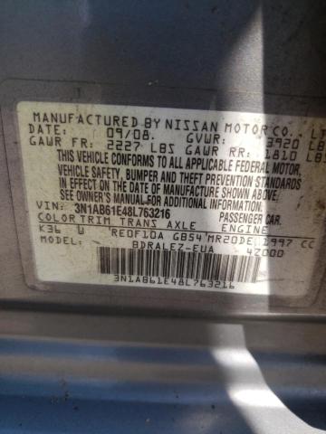 Photo 11 VIN: 3N1AB61E48L763216 - NISSAN SENTRA 2.0 