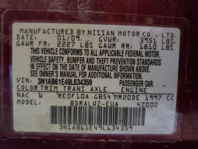 Photo 12 VIN: 3N1AB61E49L634359 - NISSAN SENTRA 