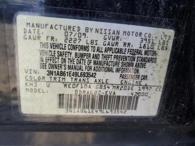 Photo 12 VIN: 3N1AB61E49L693542 - NISSAN SENTRA 