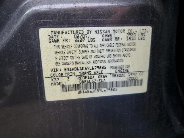 Photo 11 VIN: 3N1AB61E57L679825 - NISSAN SENTRA 