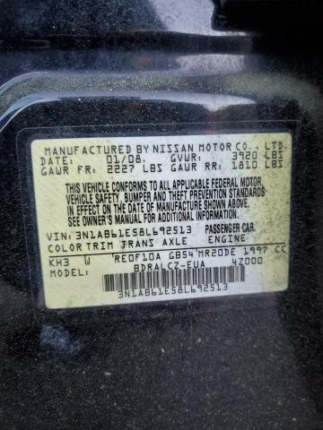 Photo 11 VIN: 3N1AB61E58L692513 - NISSAN SENTRA 