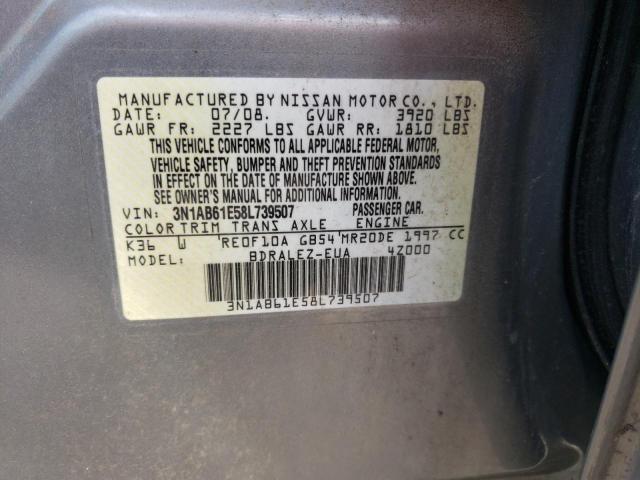 Photo 11 VIN: 3N1AB61E58L739507 - NISSAN SENTRA 2.0 