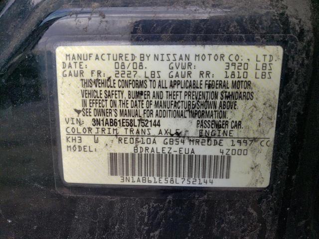 Photo 12 VIN: 3N1AB61E58L752144 - NISSAN SENTRA 