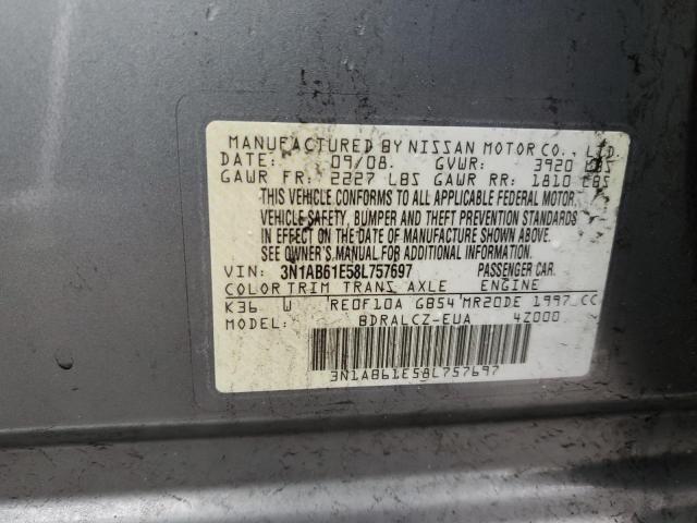 Photo 11 VIN: 3N1AB61E58L757697 - NISSAN SENTRA 2.0 