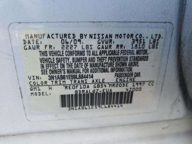 Photo 11 VIN: 3N1AB61E59L684414 - NISSAN SENTRA 