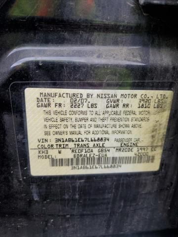 Photo 11 VIN: 3N1AB61E67L668834 - NISSAN SENTRA 