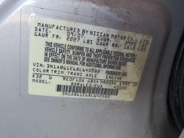 Photo 11 VIN: 3N1AB61E68L640582 - NISSAN SENTRA 