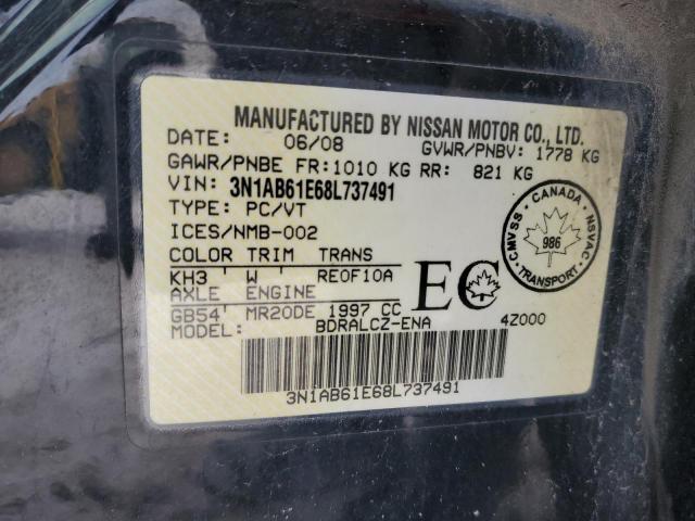 Photo 11 VIN: 3N1AB61E68L737491 - NISSAN SENTRA 