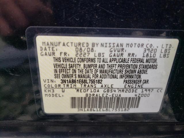 Photo 11 VIN: 3N1AB61E68L755182 - NISSAN SENTRA 2.0 