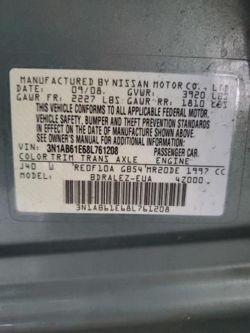 Photo 11 VIN: 3N1AB61E68L761208 - NISSAN SENTRA 2.0 