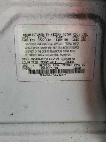 Photo 11 VIN: 3N1AB61E77L641979 - NISSAN SENTRA 