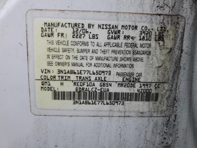 Photo 11 VIN: 3N1AB61E77L650973 - NISSAN SENTRA 