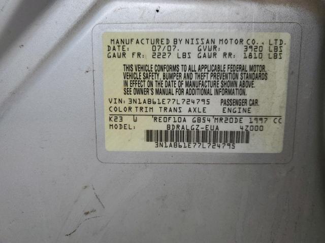 Photo 12 VIN: 3N1AB61E77L724795 - NISSAN SENTRA 