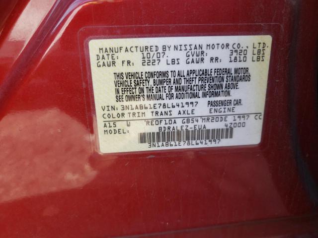 Photo 11 VIN: 3N1AB61E78L641997 - NISSAN SENTRA 