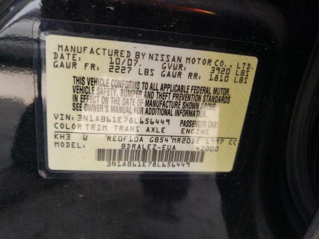 Photo 12 VIN: 3N1AB61E78L656449 - NISSAN SENTRA 2.0 