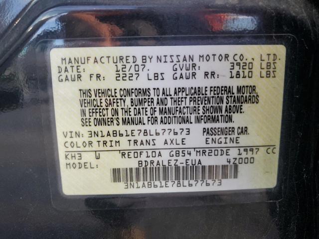 Photo 12 VIN: 3N1AB61E78L677673 - NISSAN SENTRA 