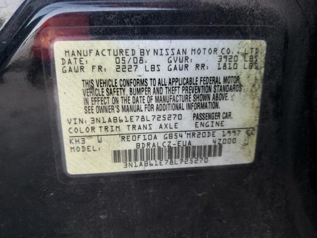 Photo 11 VIN: 3N1AB61E78L725270 - NISSAN SENTRA 