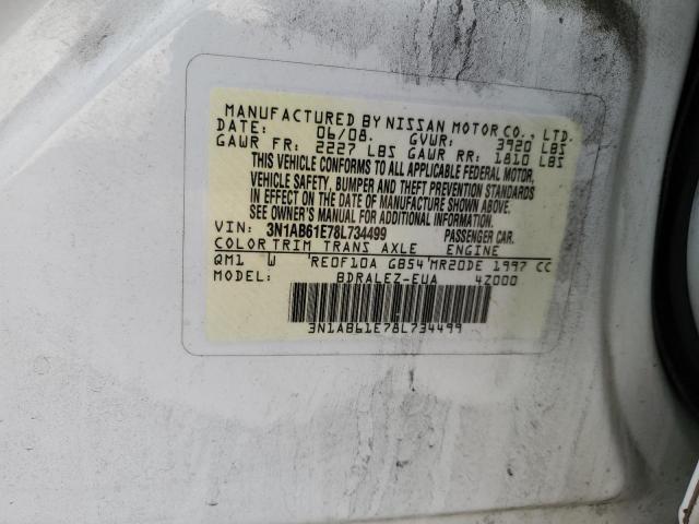 Photo 12 VIN: 3N1AB61E78L734499 - NISSAN SENTRA 2.0 