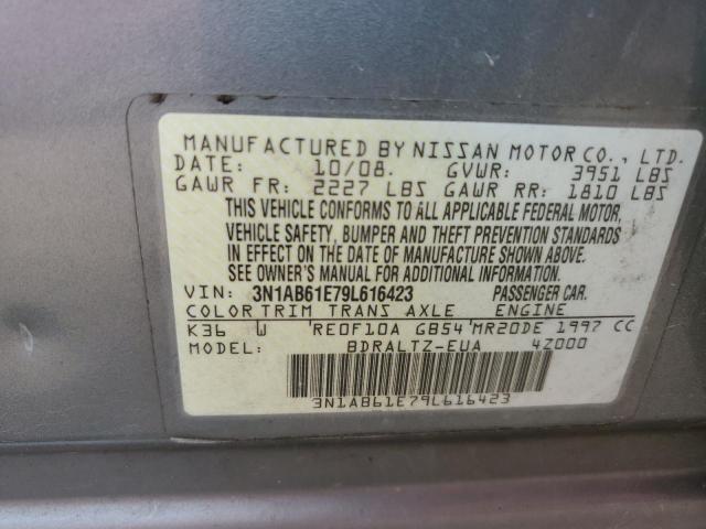 Photo 11 VIN: 3N1AB61E79L616423 - NISSAN SENTRA 2.0 