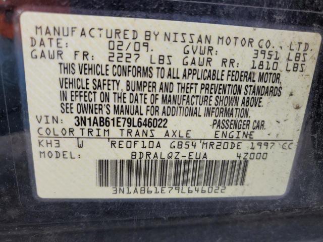 Photo 11 VIN: 3N1AB61E79L646022 - NISSAN SENTRA 2.0 