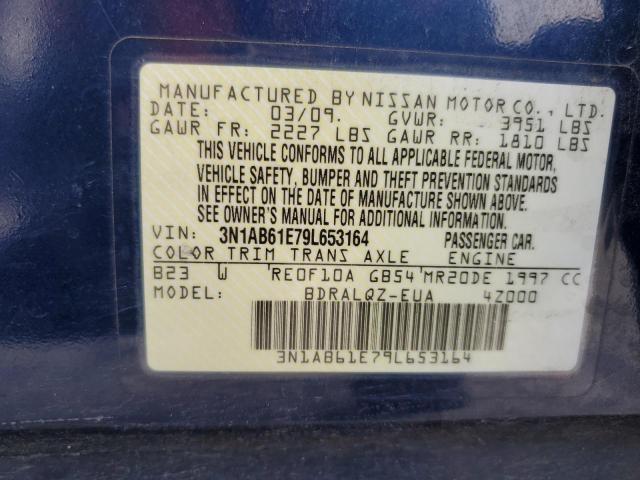 Photo 11 VIN: 3N1AB61E79L653164 - NISSAN SENTRA 