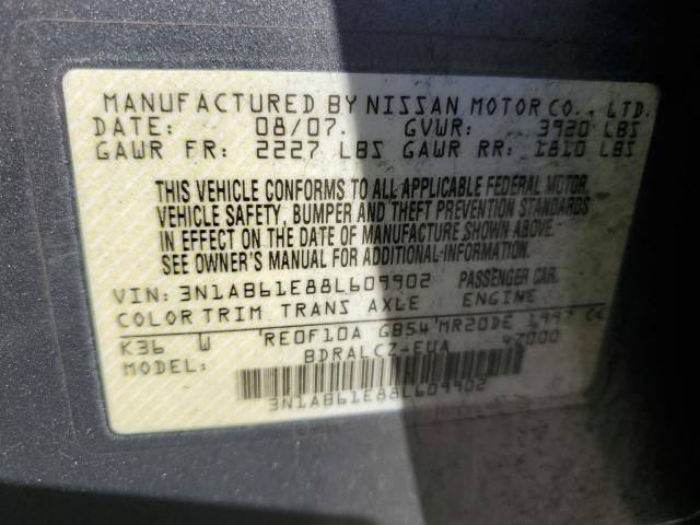 Photo 11 VIN: 3N1AB61E88L609902 - NISSAN SENTRA 