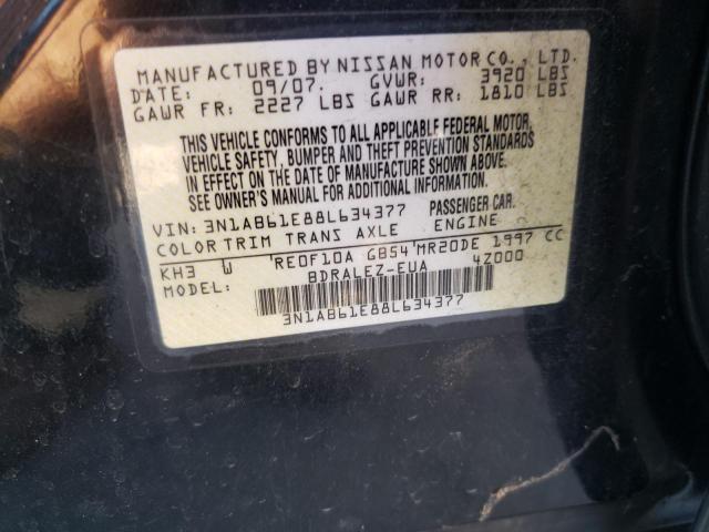 Photo 11 VIN: 3N1AB61E88L634377 - NISSAN SENTRA 2.0 