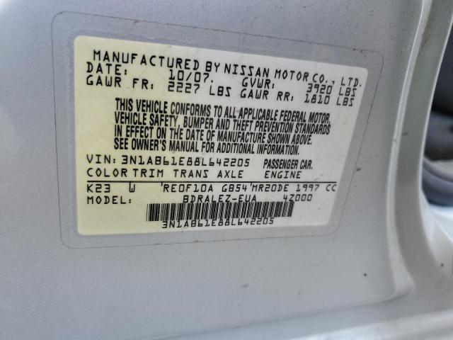 Photo 11 VIN: 3N1AB61E88L642205 - NISSAN SENTRA 2.0 