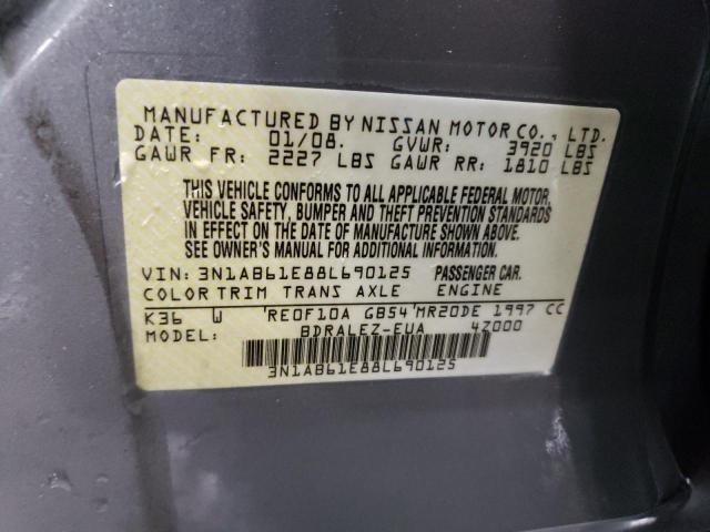 Photo 11 VIN: 3N1AB61E88L690125 - NISSAN SENTRA 2.0 