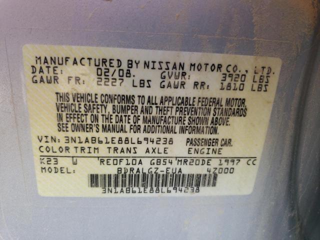 Photo 11 VIN: 3N1AB61E88L694238 - NISSAN SENTRA 