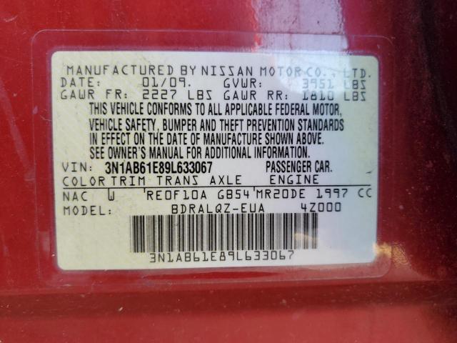 Photo 11 VIN: 3N1AB61E89L633067 - NISSAN SENTRA 