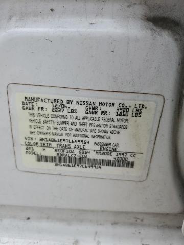 Photo 12 VIN: 3N1AB61E97L649954 - NISSAN SENTRA 