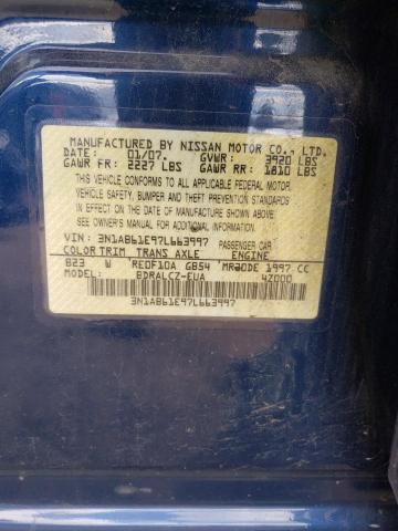 Photo 11 VIN: 3N1AB61E97L663997 - NISSAN SENTRA 