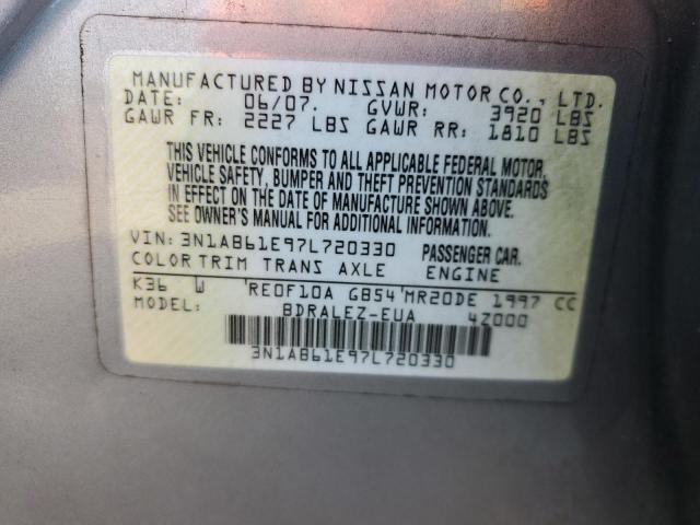 Photo 11 VIN: 3N1AB61E97L720330 - NISSAN SENTRA 